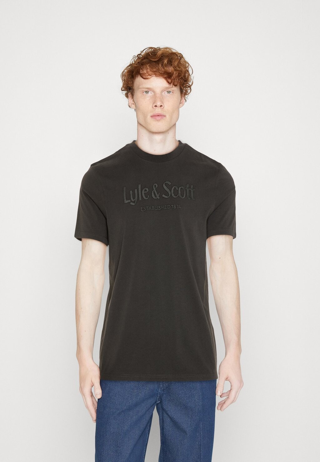 

Базовая футболка Lyle & Scott, гранит