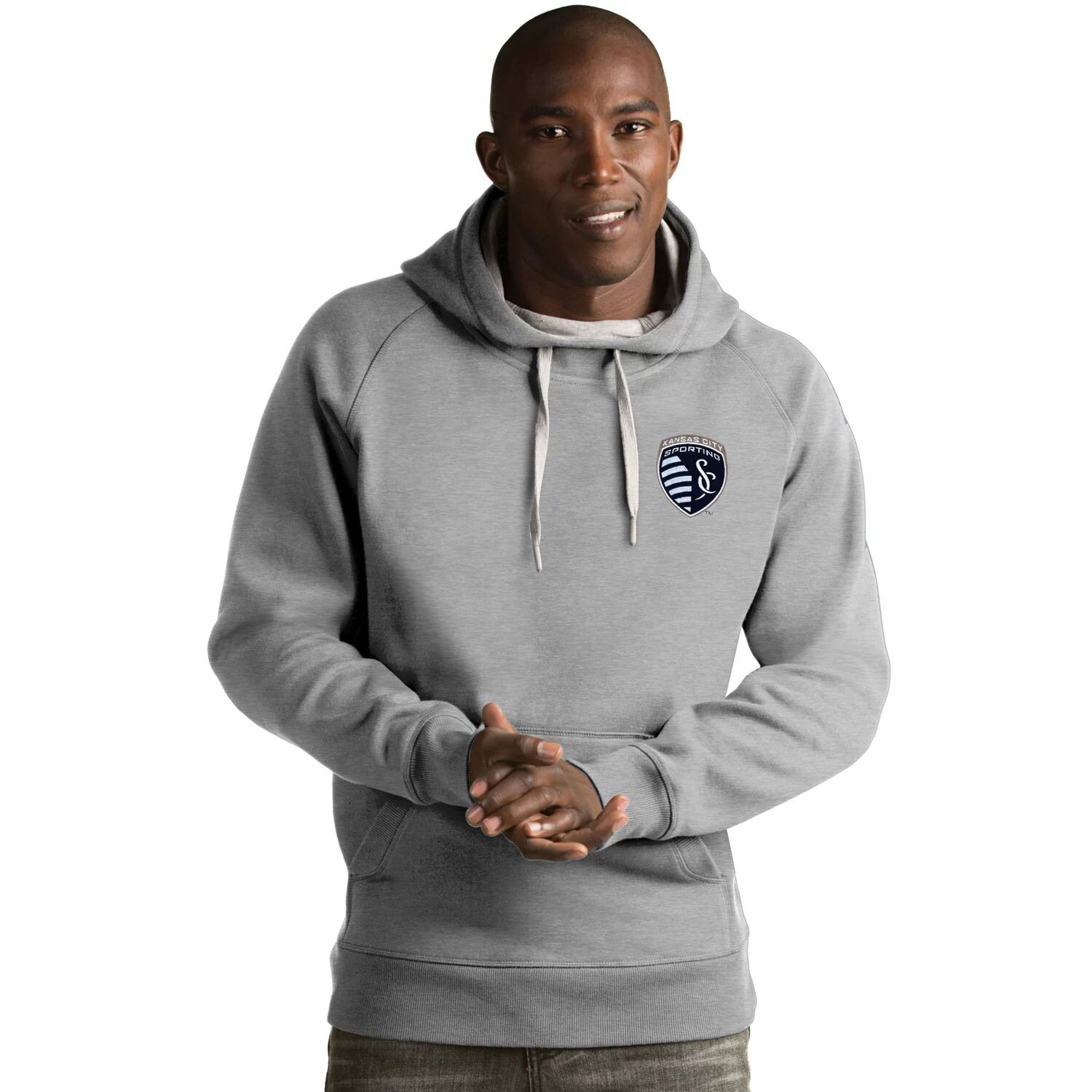 

Мужской пуловер с капюшоном Sporting Kansas City Victory Antigua