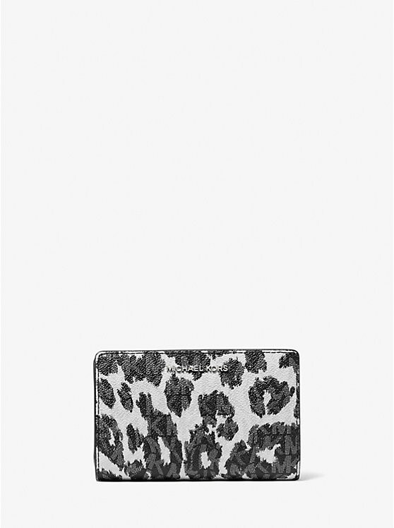 

Кошелек Empire Medium с логотипом Leopard Michael Kors, черный