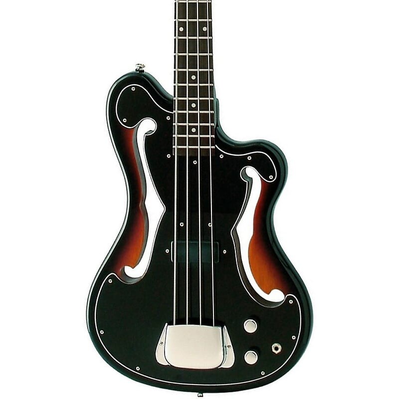 

Басс гитара Eastwood Guitars EEB-1 Electric Bass Guitar - Sunburst - Ampeg AEB "Scroll Bass" inspired Tribute Model - NEW!