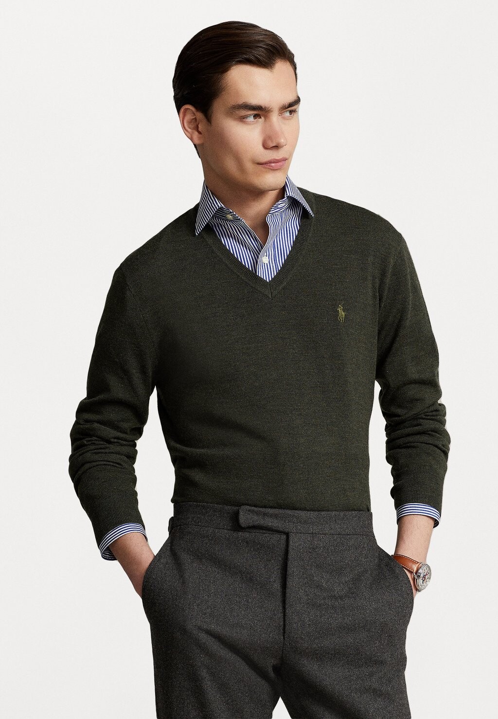 

Свитер ДЛИННЫЙ РУКАВ Polo Ralph Lauren, оливковый вереск