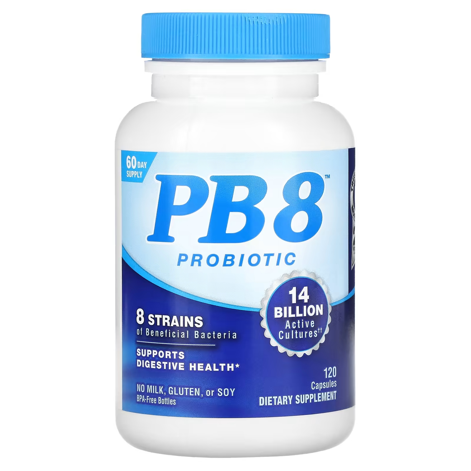 Nutrition Now PB 8 Пробиотик 14 миллиардов 120 капсул (7 миллиардов на капсулу) nutrition now pb 8 пробиотик 120 вегетарианских капсул