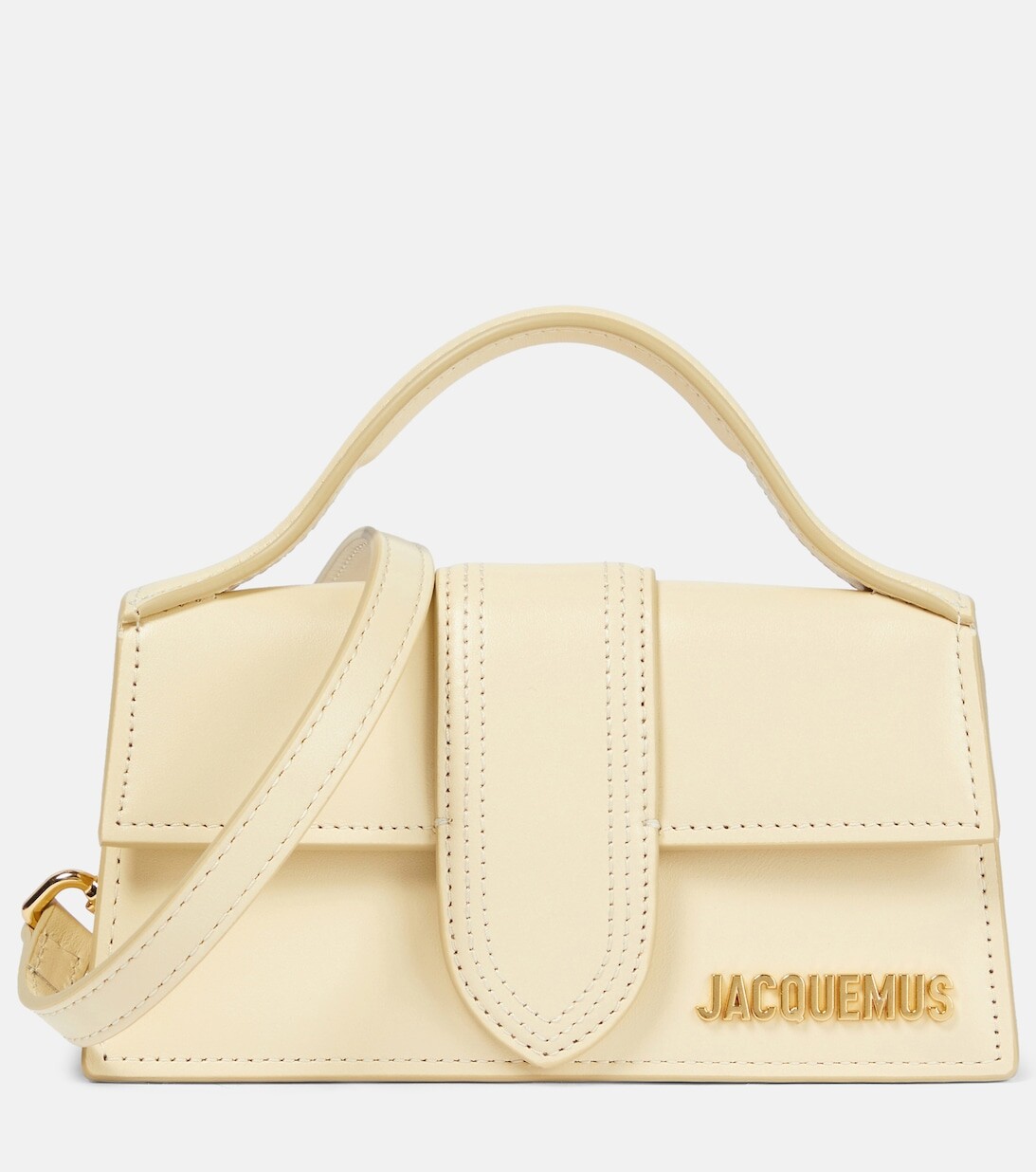 

Кожаная мини-сумка через плечо Le Bambino Jacquemus, белый