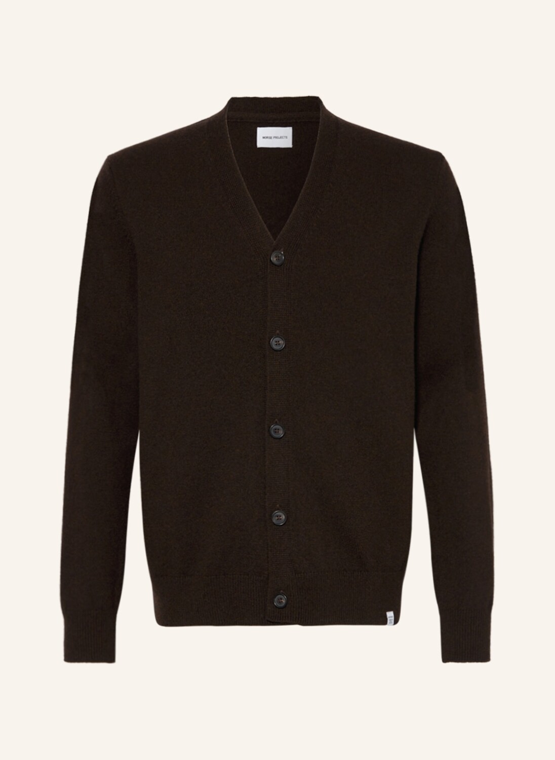 

Кардиган NORSE PROJECTS ADAM, темно-коричневый