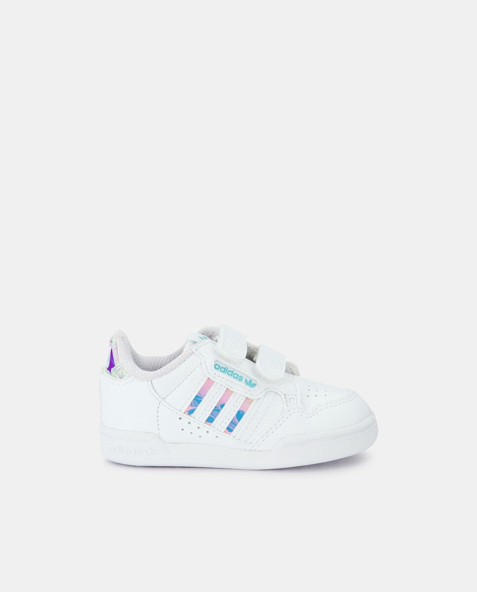 

Низкие белые детские кроссовки с логотипом и двойной застежкой на липучке adidas, белый