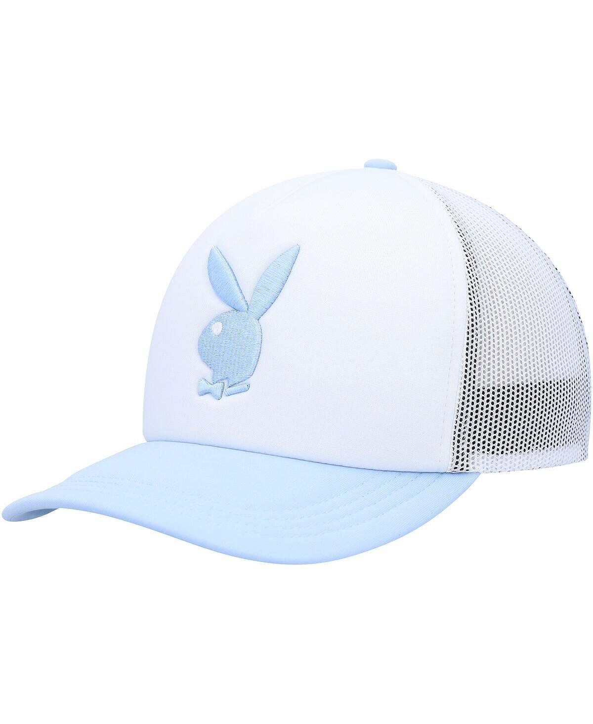 

Мужская кепка Snapback из пеноматериала белого и голубого цвета Playboy