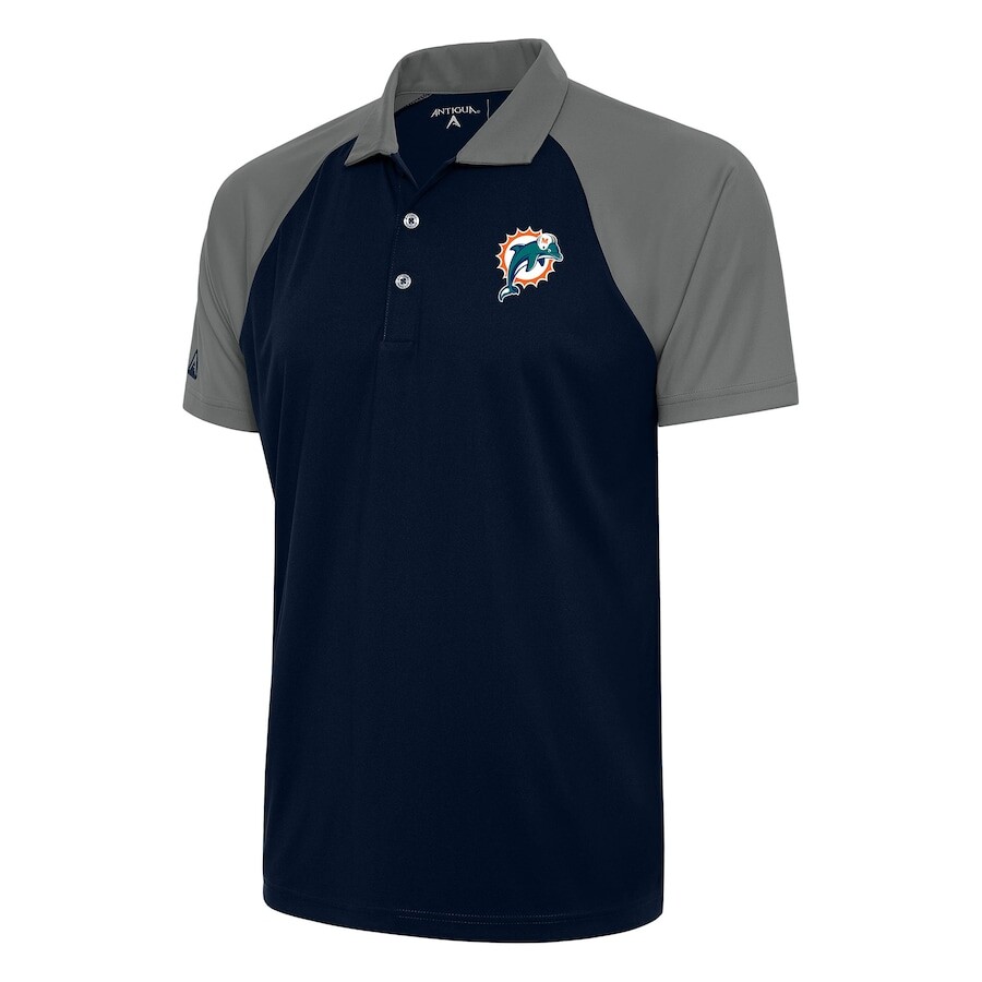 

Поло с коротким рукавом Antigua Miami Dolphins, нави