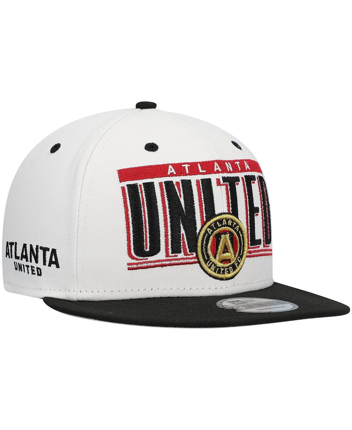 

Мужская бело-черная кепка Snapback Atlanta United Fc Retro Title 9Fifty New Era
