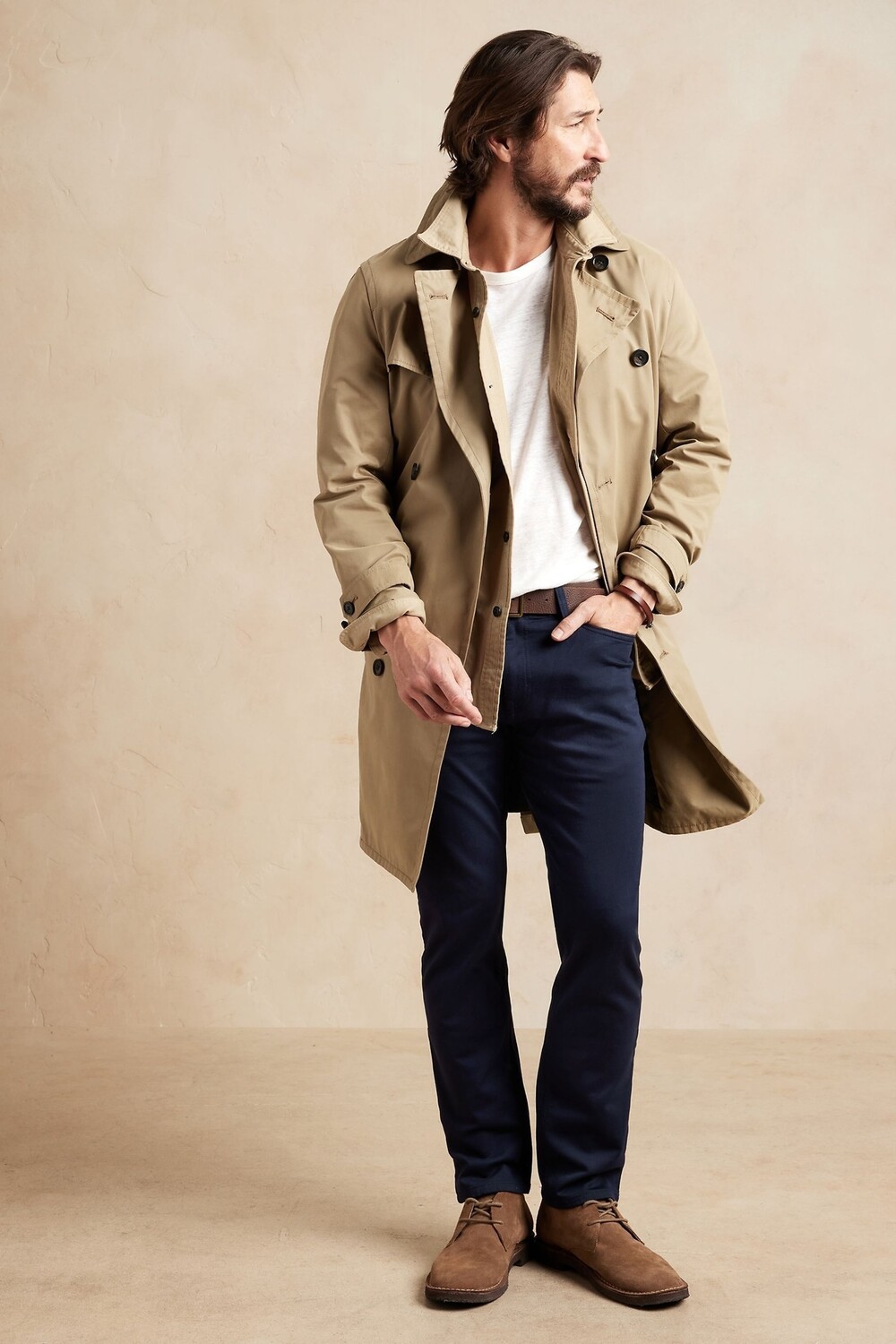 

Узкие брюки Traveler Banana Republic, синий
