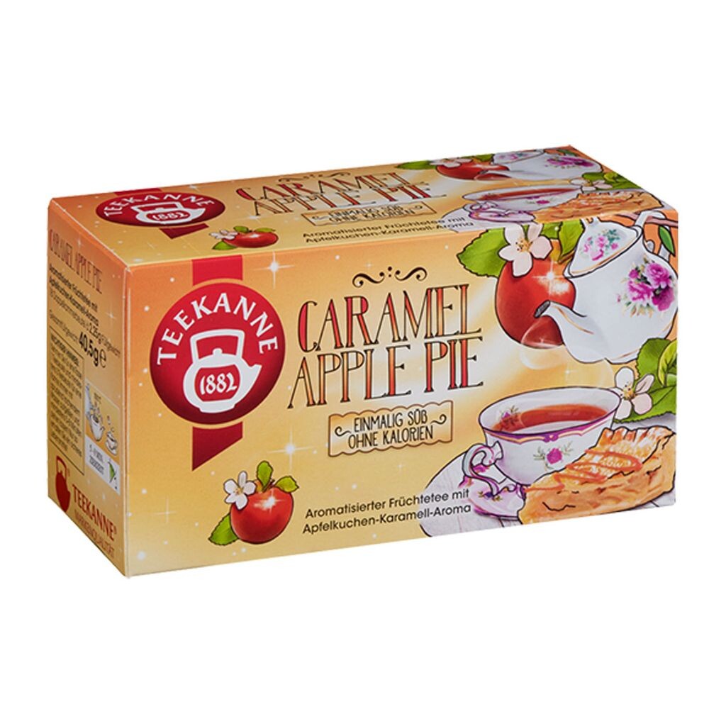 

Заварочный чайник Caramel Apple Pie уникальный сладкий фруктовый чай сладкие добавки 41г Teekanne