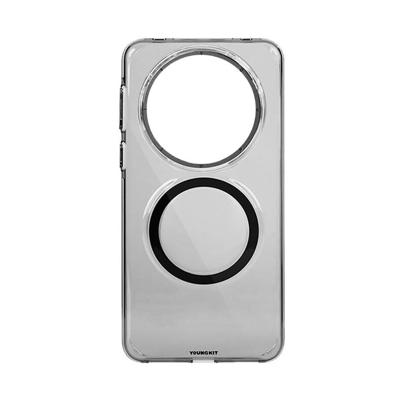 

Серия хрустальных щитов Yuanqi YOUNGKIT подходит для Huawei mate60pro/mate60rs, универсальный прозрачный, простой и универсальный креативный магнитный чехол для телефона с защитой от падения. Ape, Translucent black