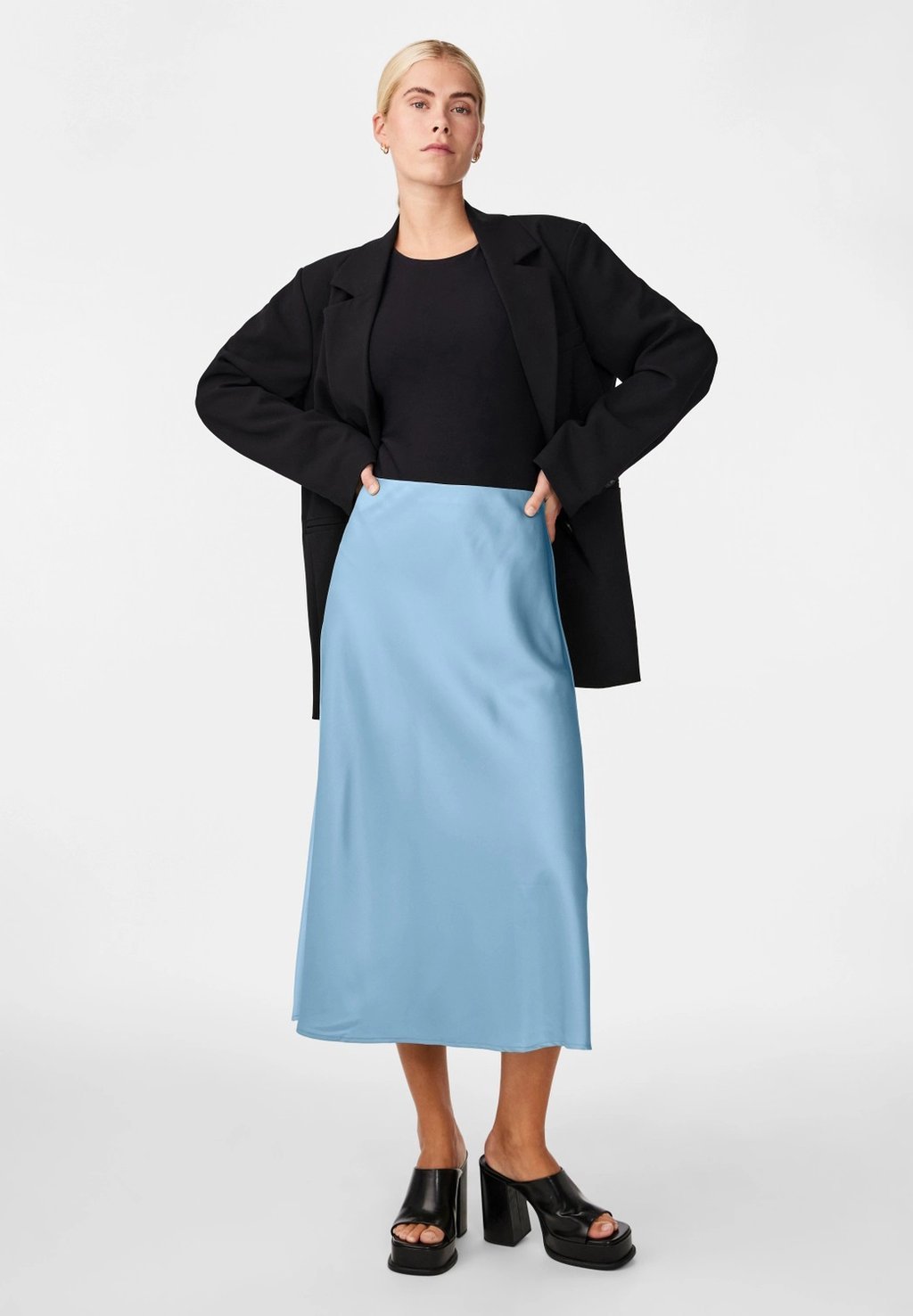 

Юбка А-силуэта YASPELLA MIDI SKIRT, цвет clear sky