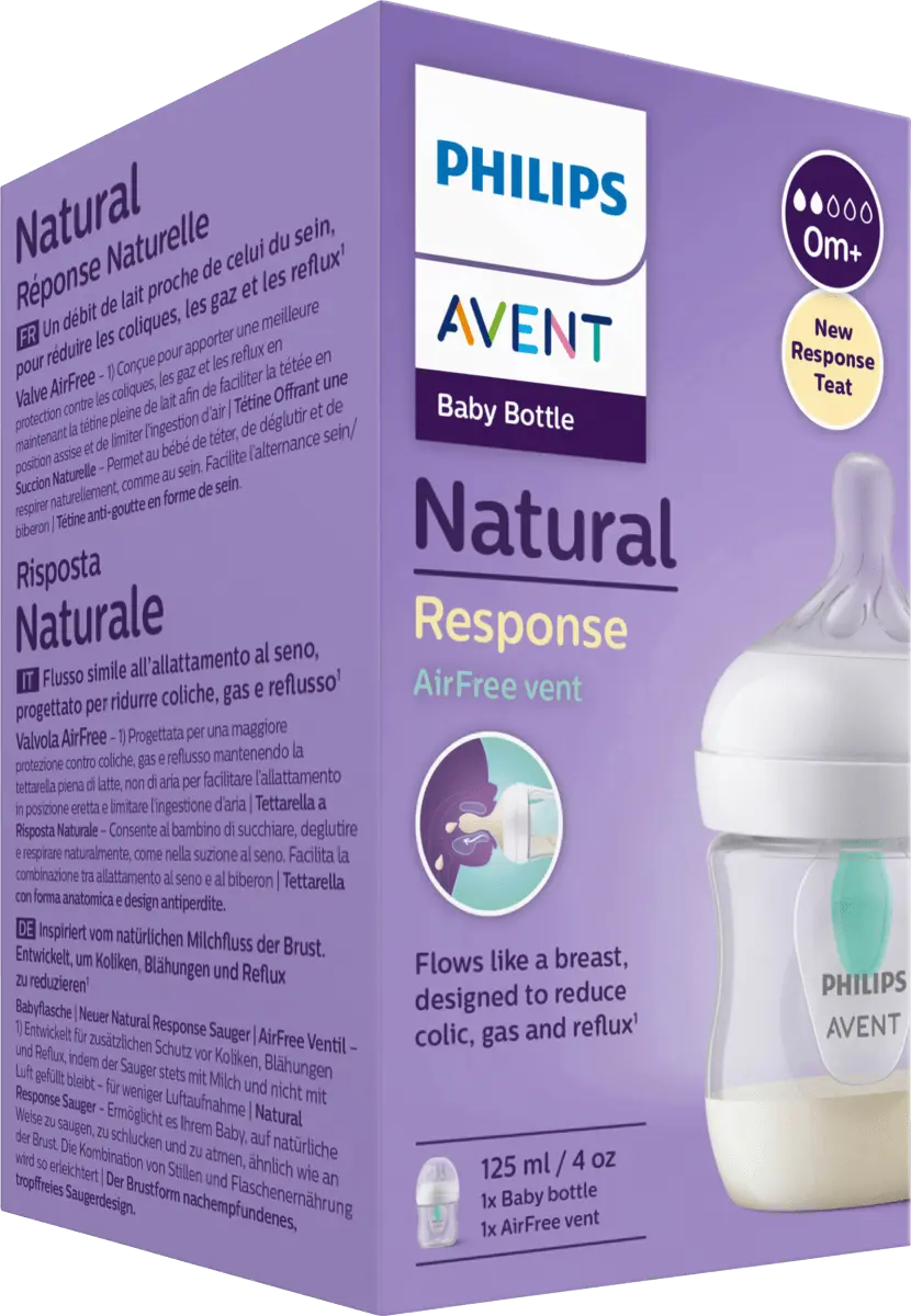 

Детская бутылочка Natural Response AirFreeVentil 125мл 1 шт. Philips