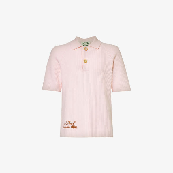 Рубашка-поло классической вязки le fleur* x lacoste с вышитым логотипом Lacoste, цвет nidus bis
