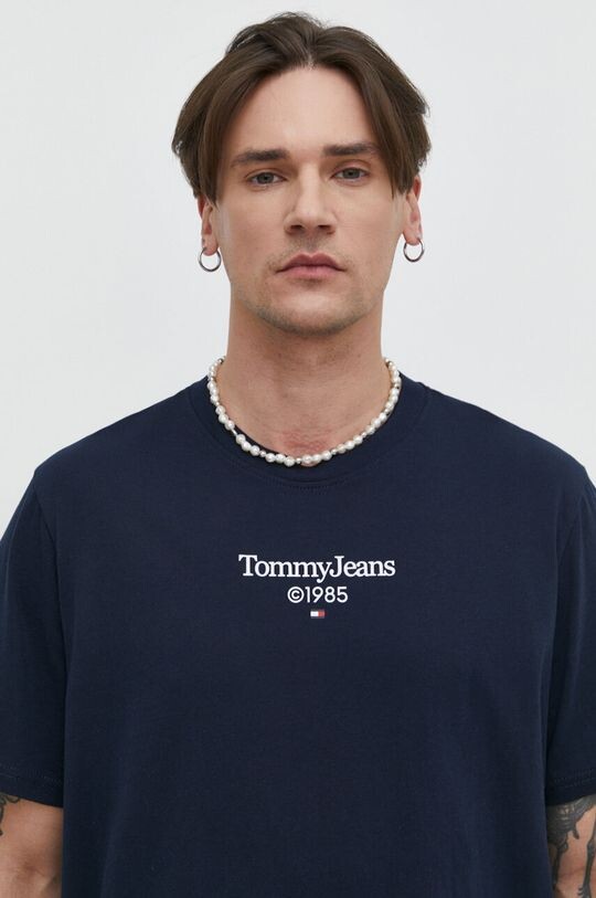 

Хлопковая футболка Tommy Jeans, темно-синий