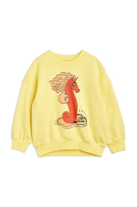 

Детская хлопковая толстовка Mini Rodini, желтый