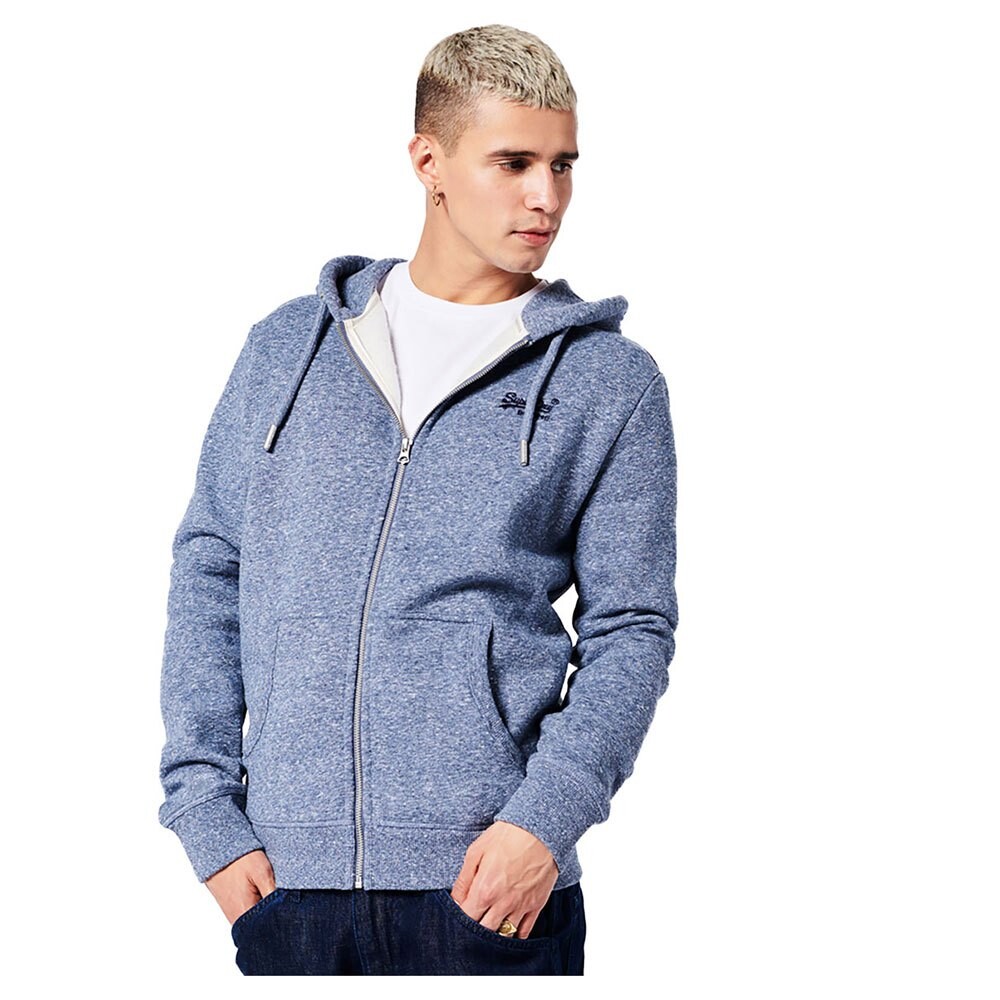 

Толстовка Superdry Vintage Logo Embroidered Full Zip, синий