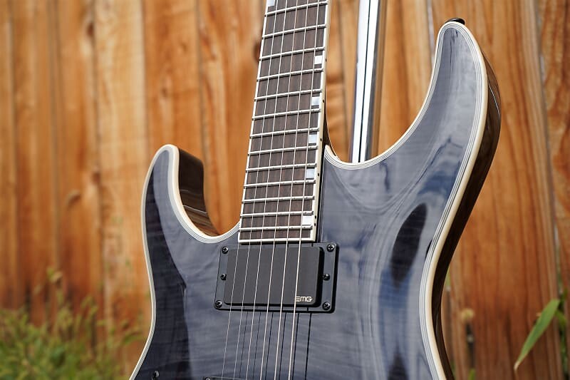 

Электрогитара ESP LTD MH-1000 Evertune See Thru Black Left Handed 6-String Electric Guitar