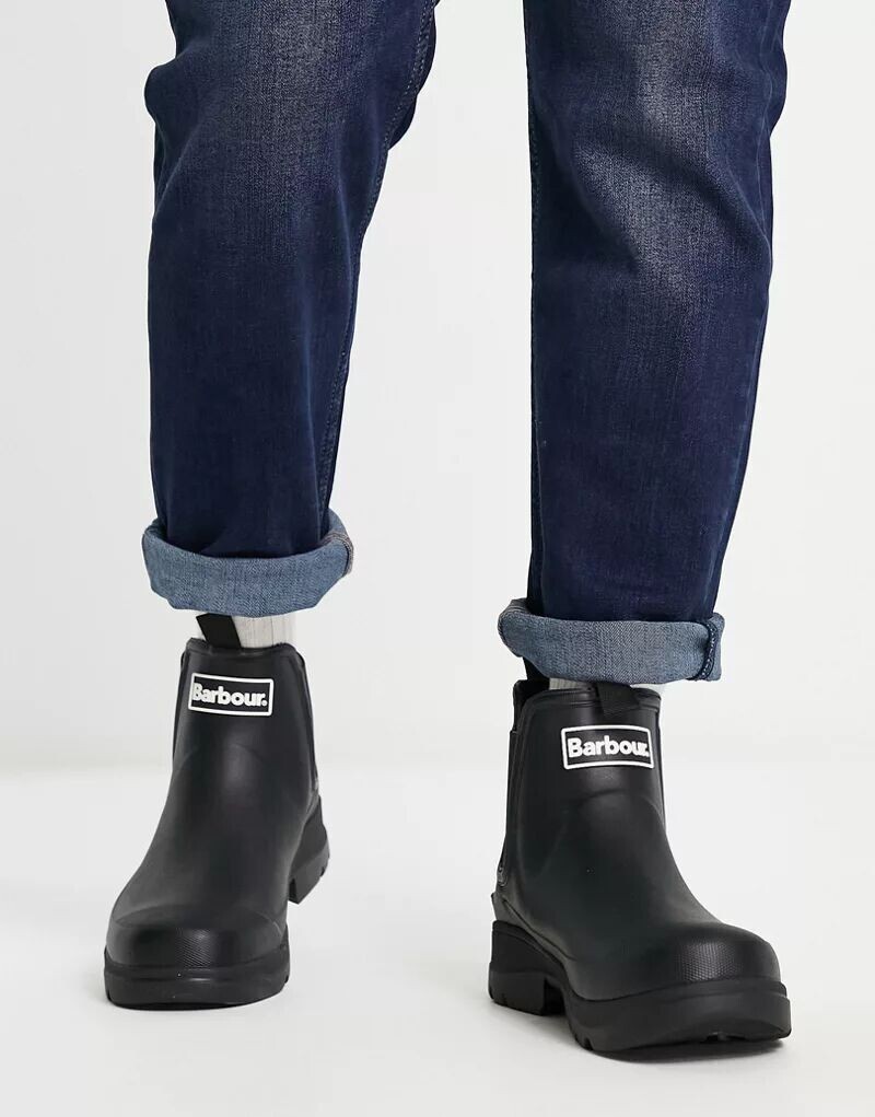 

Черные резиновые сапоги до щиколотки Barbour Nimbus