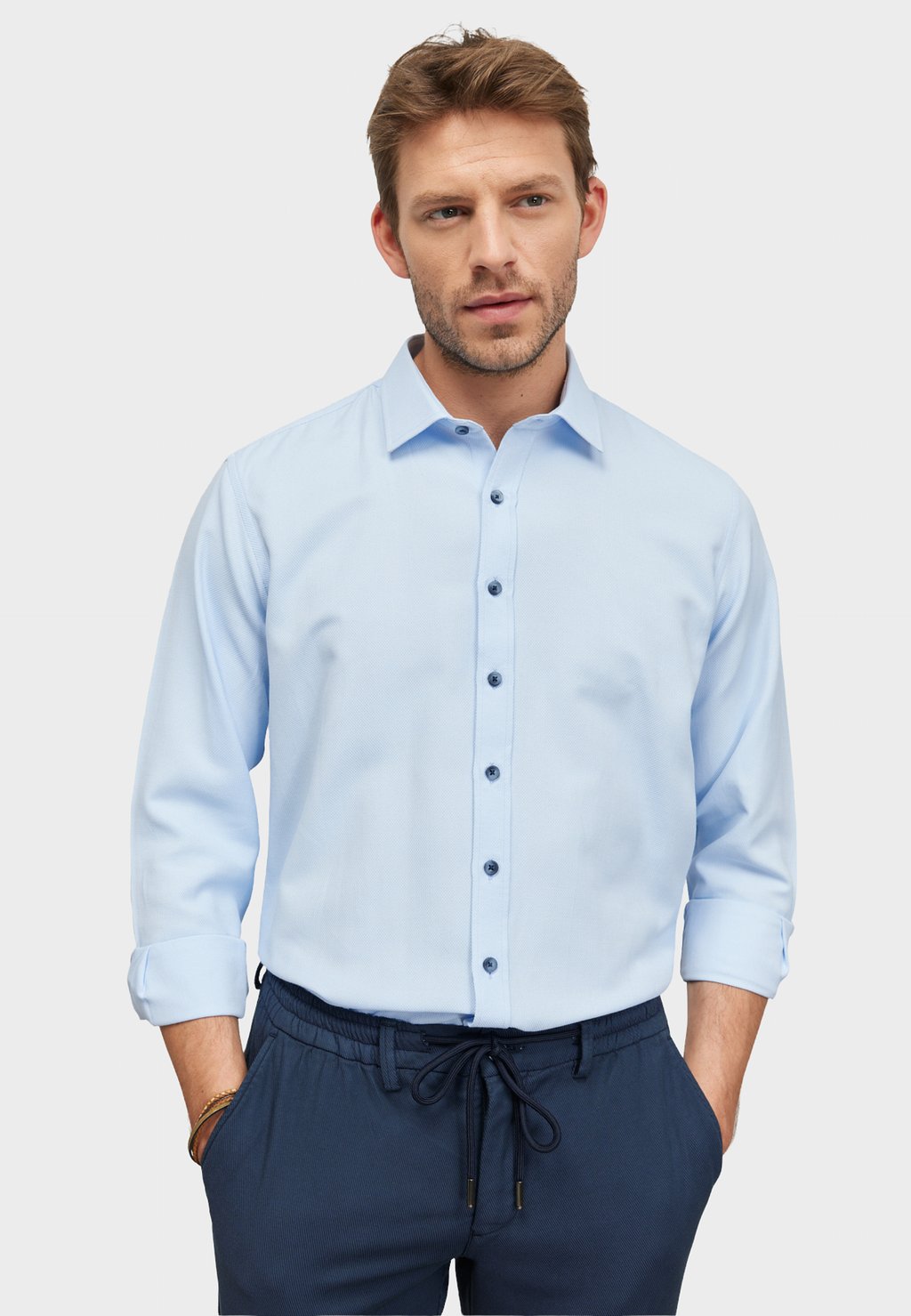 Деловая рубашка COMFORT FIT DOBBY WEAVE AC&CO / ALTINYILDIZ CLASSICS, цвет Comfort Fit Dobby Weave Shirt