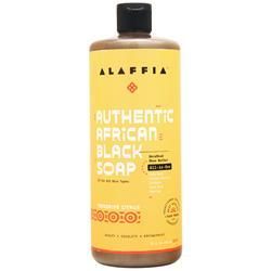 Alaffia Аутентичное Африканское Черное мыло Мандарин Цитрусовый 32 жидких унции
