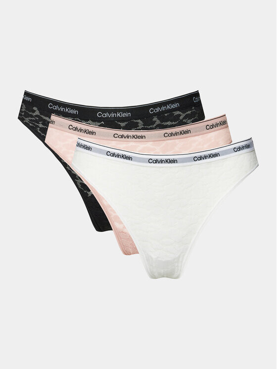 

Комплект из 3 бразильских женских трусов Calvin Klein, мультиколор
