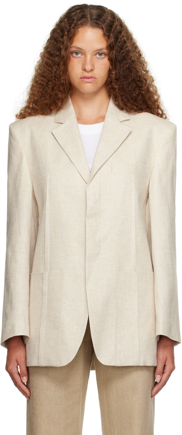 

Бежевый пиджак Le Chouchou La Veste DHomme Светлый Jacquemus