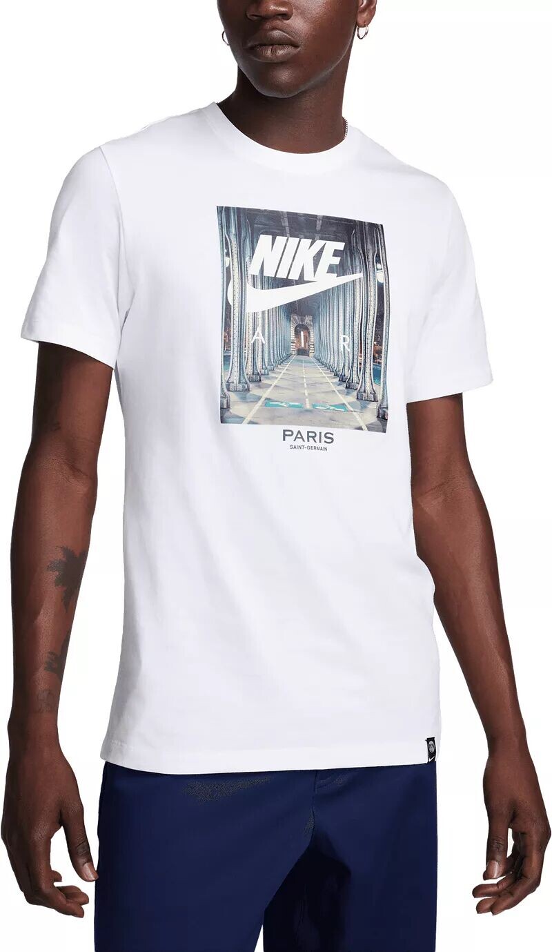 

Белая футболка с фотографией Nike Paris Saint-Germain 2023