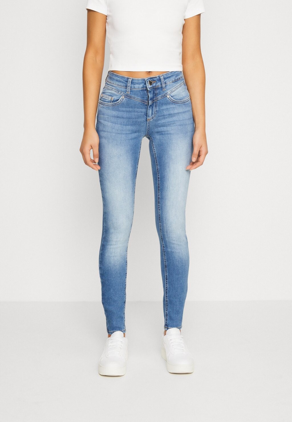 

Джинсы Skinny Fit ONLY Onlblush Life Mid, темно-синий деним