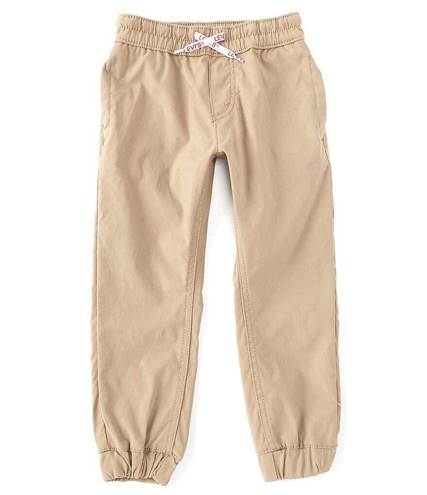Джоггеры Levi's Little Boys 4-7X Lil Explorer на шнурке, бежевый