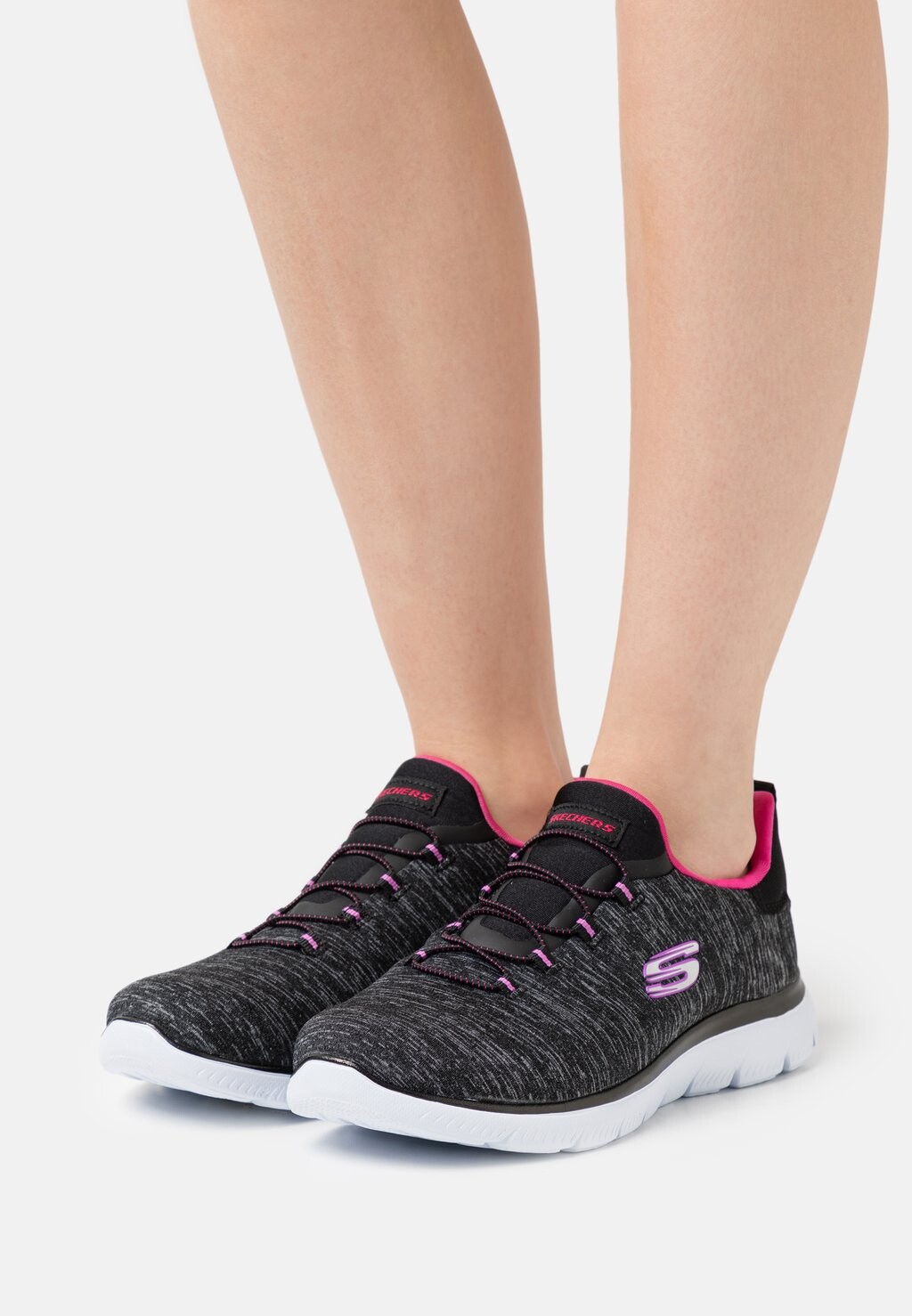 

Кеды Skechers Summits, черный/розовый/фиолетовый