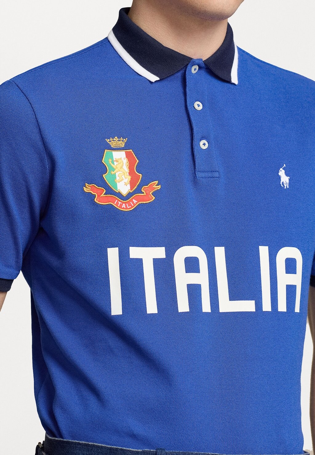 

Рубашка поло CLASSIC FIT ITALY POLO SHIRT Ralph Lauren, синий