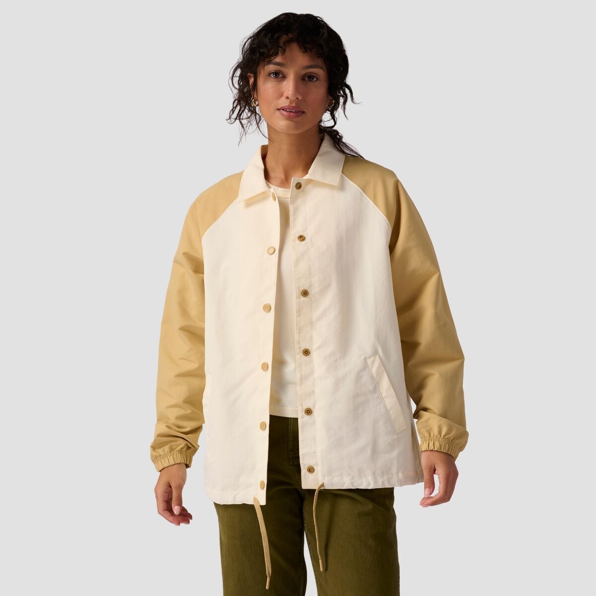Тренерская куртка Stoic, цвет egret/taos taupe шерпа бомбер женский stoic цвет egret
