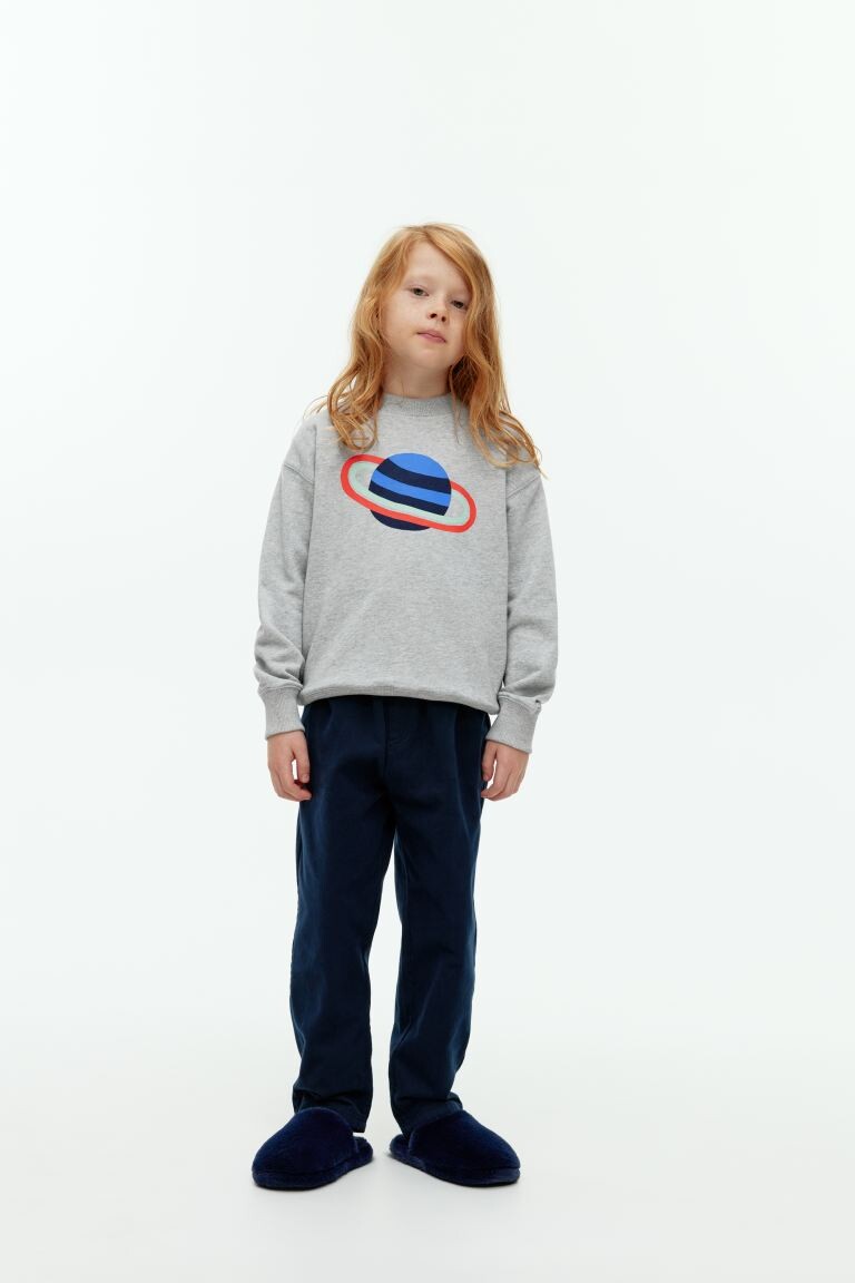 

Толстовка с принтом H&M, серый