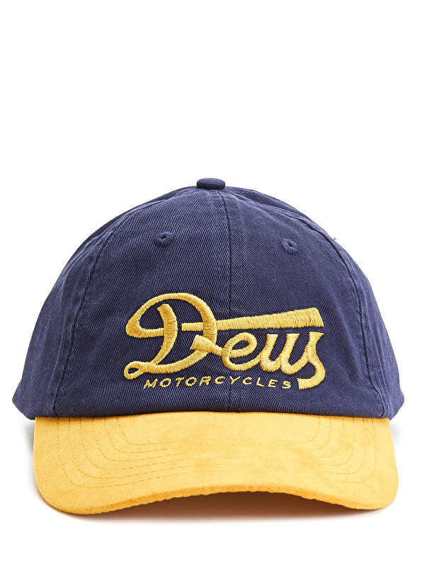 Мужская шляпа с сине-желтым логотипом Deus Ex Machina deus ex customs 705055 5xs голубой