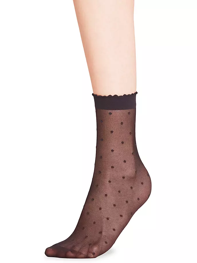 

Носки в сетку в горошек Falke, черный