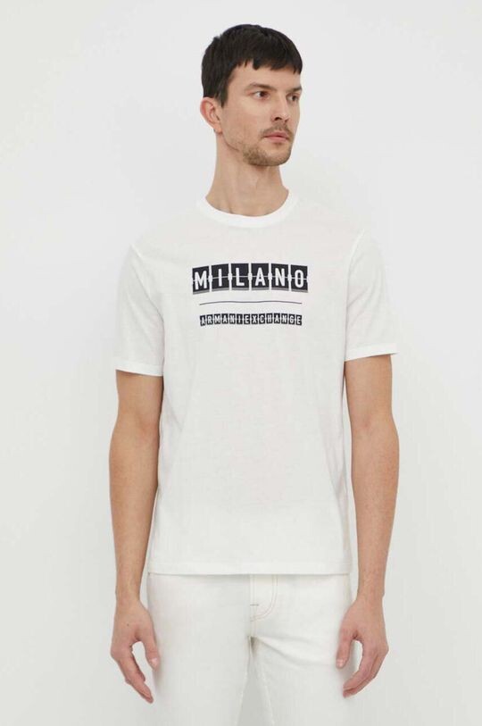 

Хлопковая футболка Armani Exchange, белый