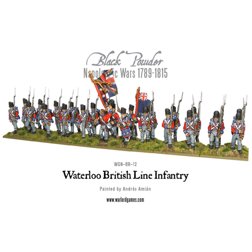 фигурки british infantry regiment warlord games Фигурки British Line Infantry (Waterloo) Warlord Games