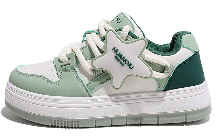 

Кроссовки HUANQIU Skateboarding Shoes Women's Low-top Green, зеленый