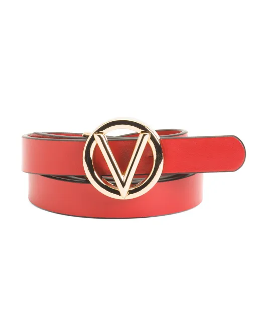 

Кожаный ремень для младенцев Made In Italy Valentino By Mario Valentino, красный