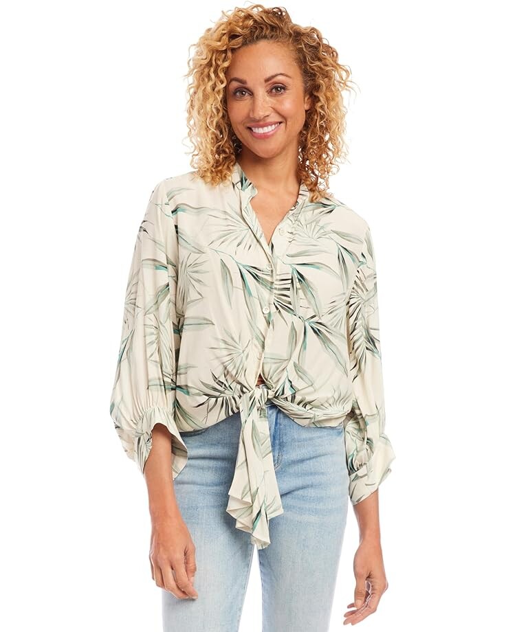 

Топ Karen Kane Tie-Front, цвет Print