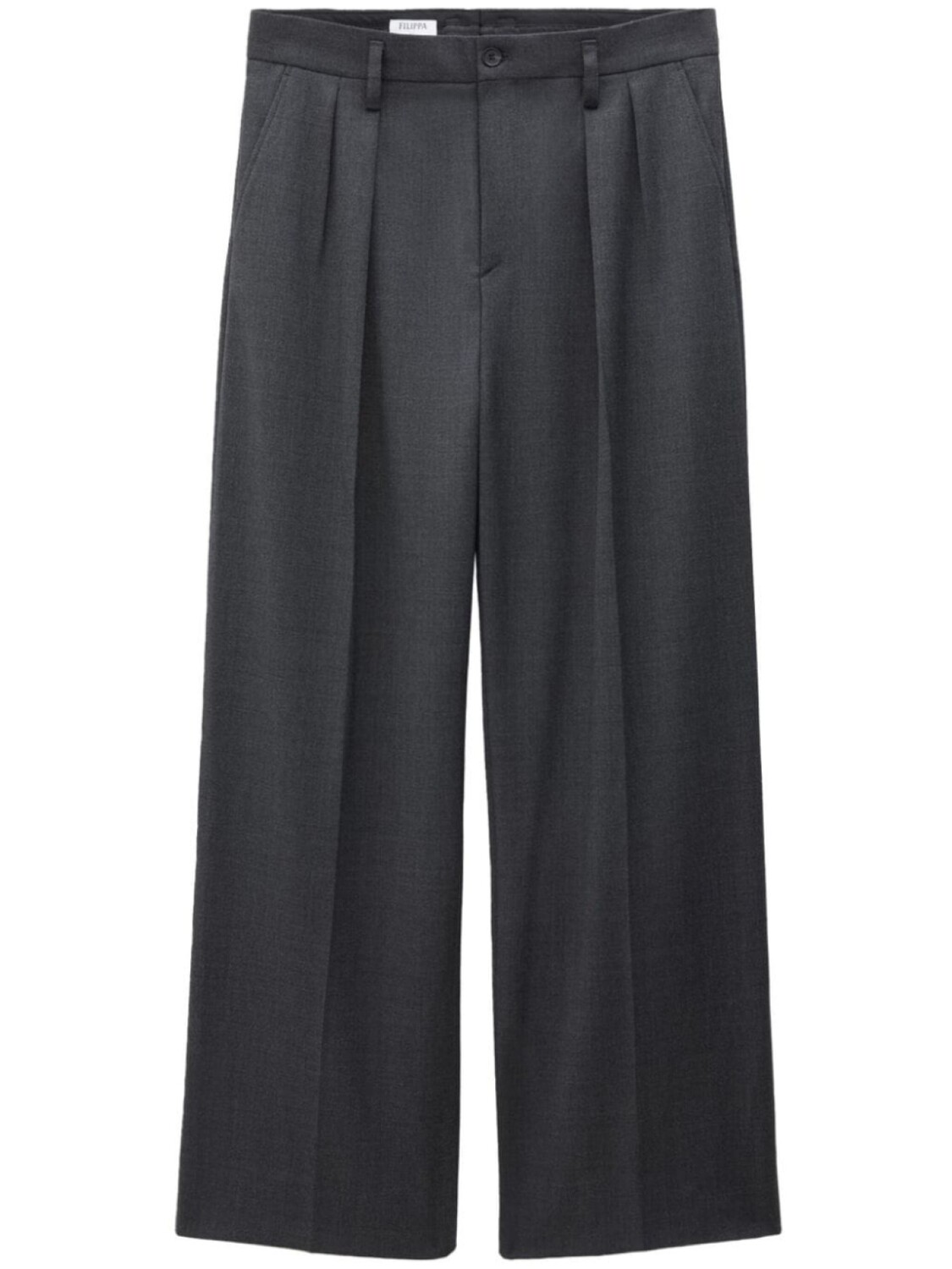 

Широкие брюки строгого кроя Filippa K, серый