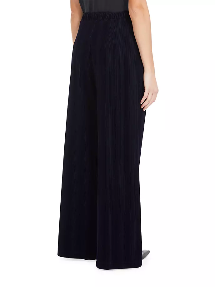 

Вельветовые широкие брюки Max Mara Leisure, темно-синий