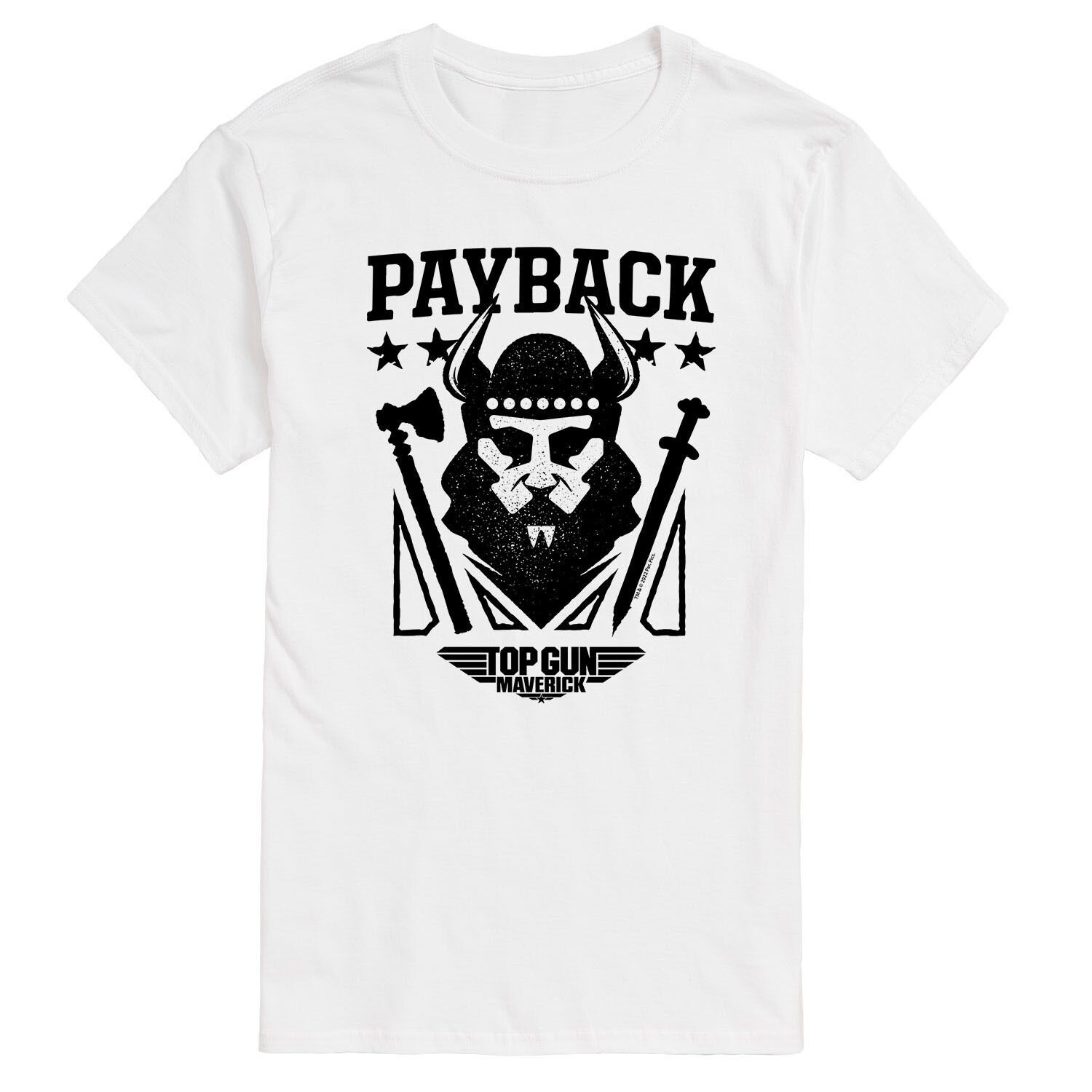 

Футболка Big & Tall Top Gun Maverick Payback Licensed Character, белый
