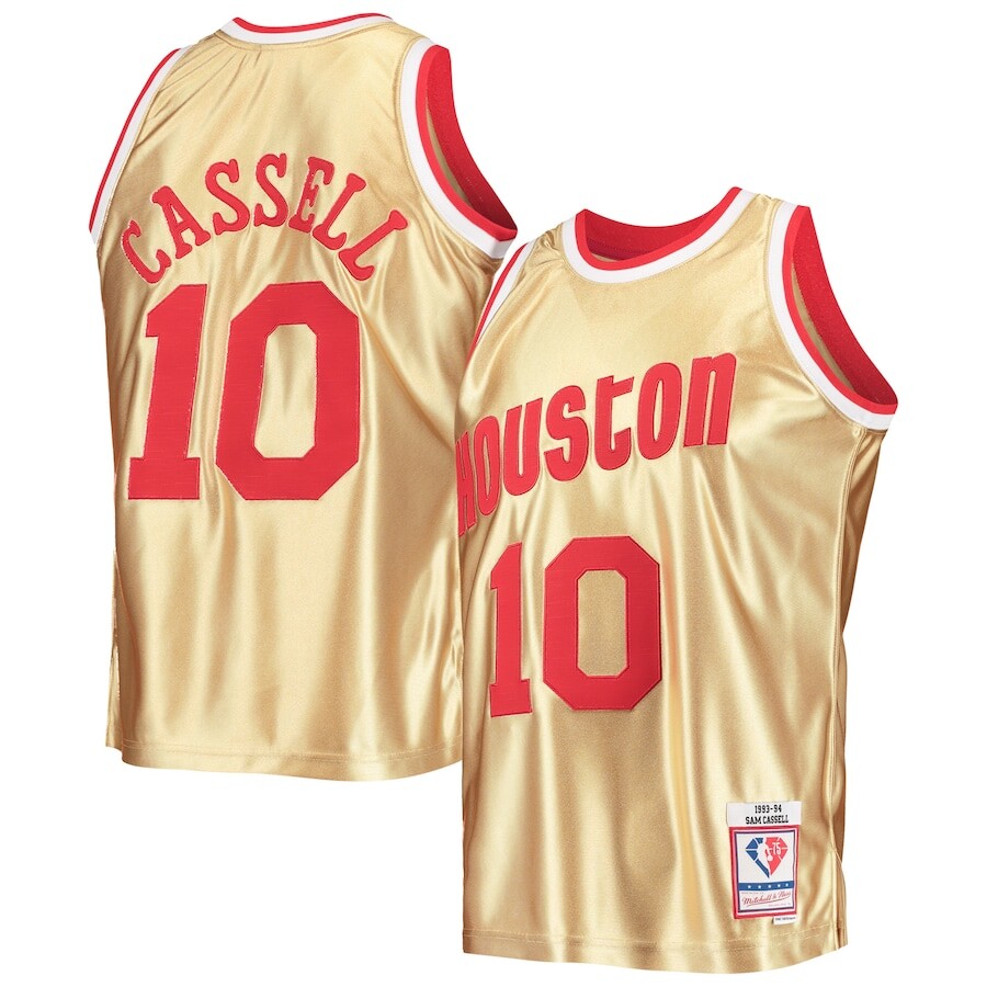 

Джерси Mitchell & Ness Houston Rockets, золотой