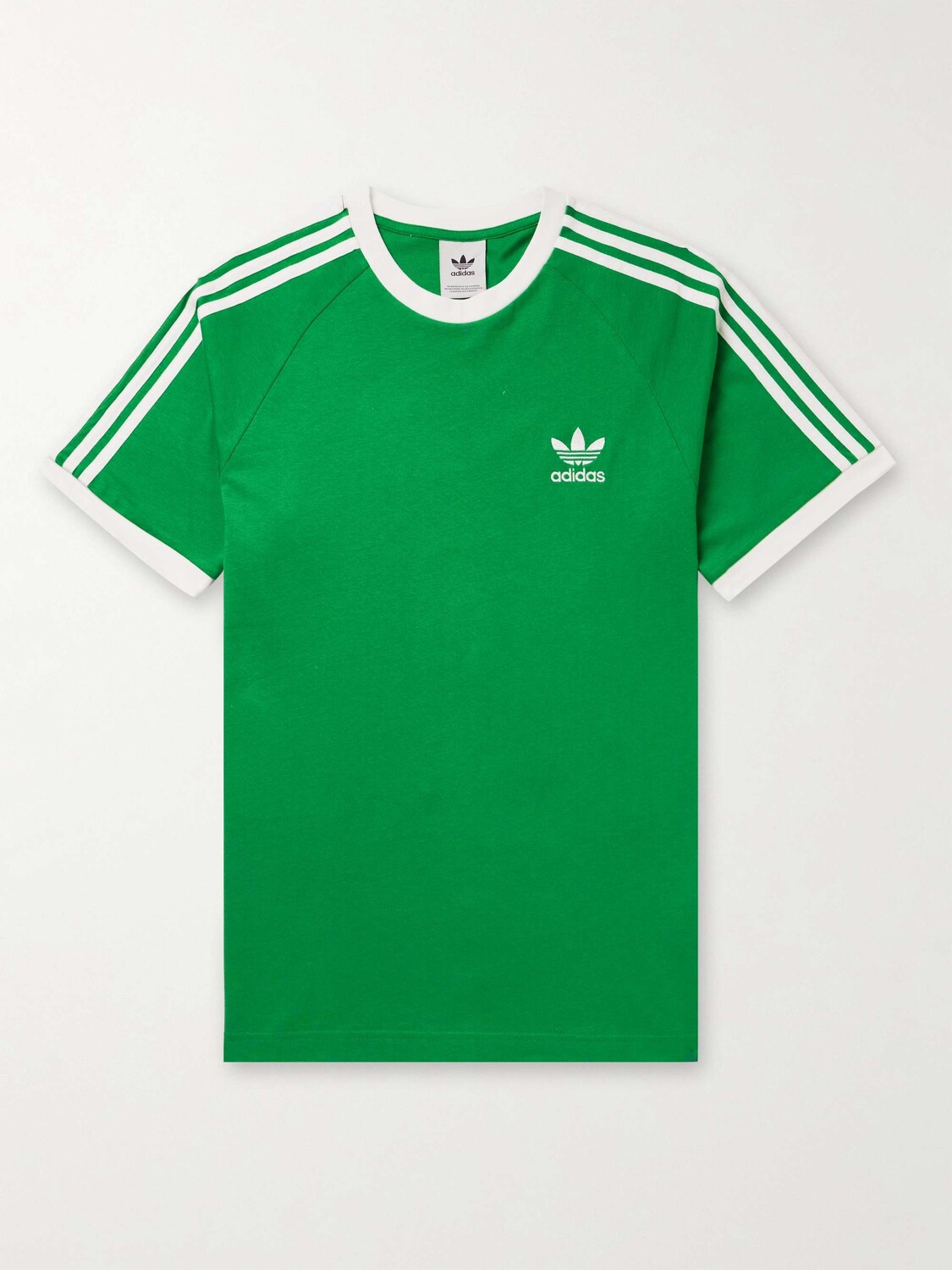 

Adicolor Classics Полосатая футболка из хлопкового джерси с вышитым логотипом ADIDAS ORIGINALS, зеленый
