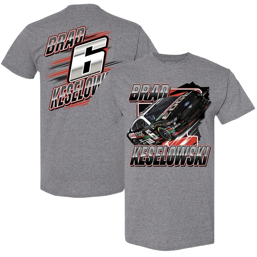 

Футболка с коротким рукавом RFK Racing Brad Keselowski, серый