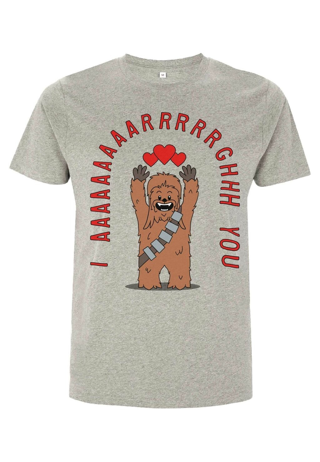

Футболка с принтом Star Wars Classic Chewie Arrgghs You Star Wars, цвет melange grey