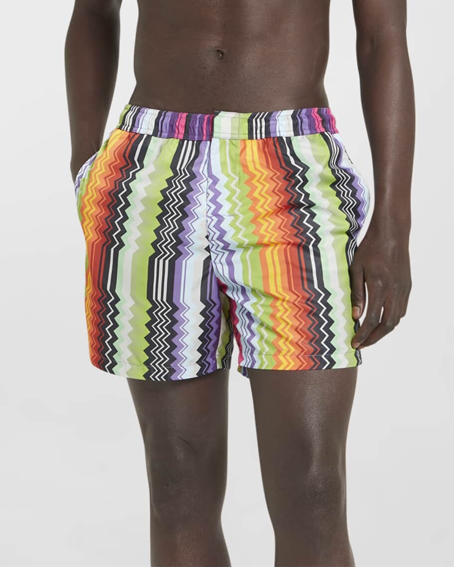 

Мужские плавательные шорты с вертикальным зигзагом Missoni