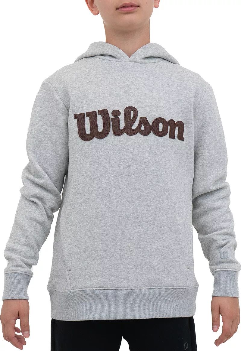 wilson Детская флисовая худи Wilson с футбольным логотипом